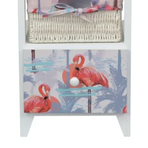 30x58x30 Kommode Mit Flamingo Stoff – Gracelino 9