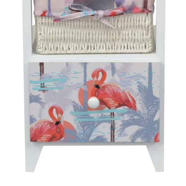 30x58x30 Kommode Mit Flamingo Stoff – Gracelino 4