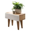 45x43x38 Design Nachttisch Zweifarbig – Inrova 10